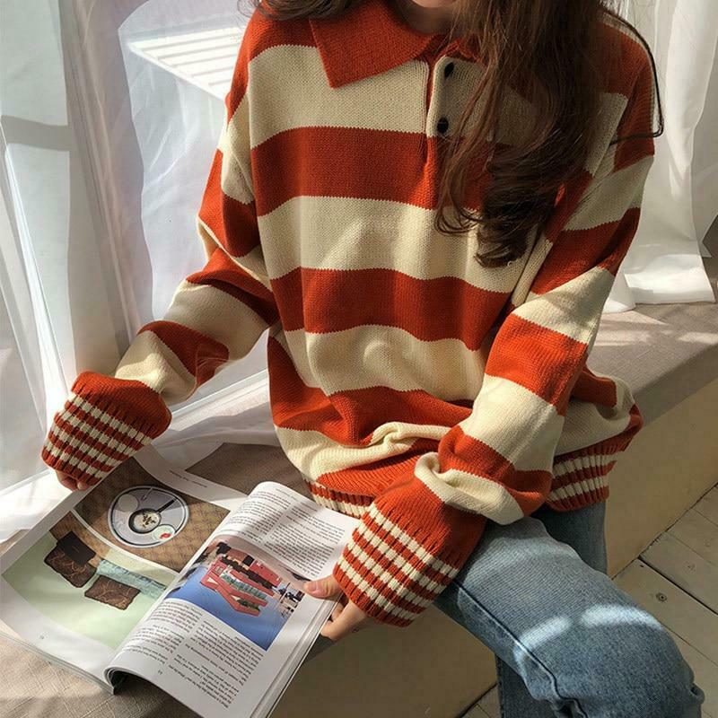Vintage 90s Aesthetic Sweater: Y2K Fashion for Women - Coquette & Grunge Style Tops