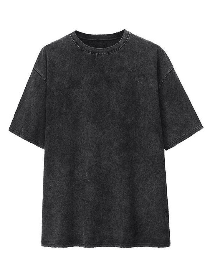 Vintage Acid Wash Tee - Y2K Fashion Men's Retro Grunge Aesthetic Shirt