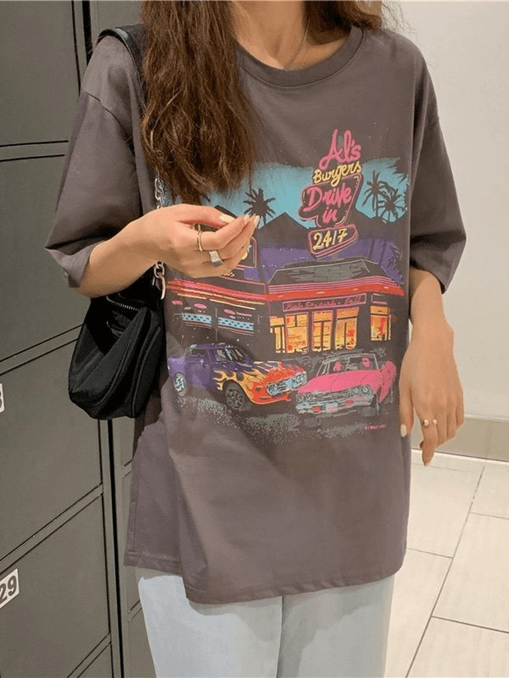 Vintage Aesthetic Graphic Tee - Y2K Fashion Coquette Style Grunge Outfits