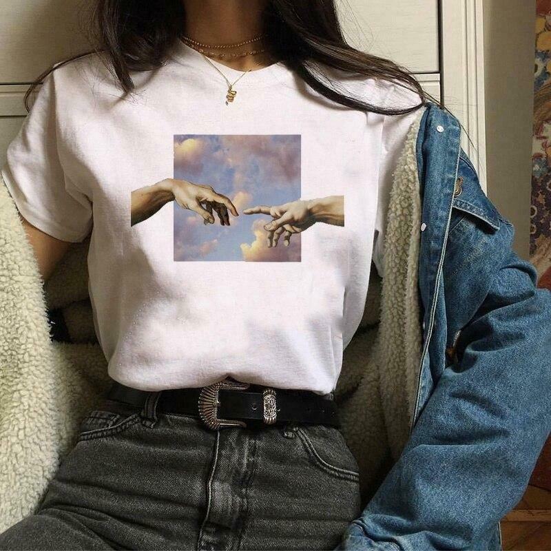 Vintage Aesthetic Michelangelo T-Shirt - Y2K Fashion with Coquette and Grunge Style