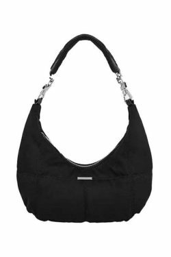 Vintage Black Velvet Shoulder Bag - Y2K Fashion Accessory for Coquette Aesthetic Outfits
