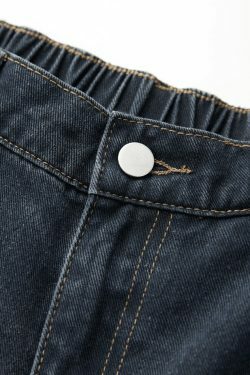Vintage Blue 90s Boyfriend Jeans - Y2K Fashion Staple for Niche Women's Style