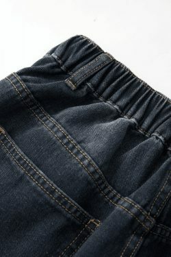 Vintage Blue 90s Boyfriend Jeans - Y2K Fashion Staple for Niche Women's Style