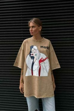 Vintage Cartoon Print T-Shirt: Y2K Fashion with Coquette & Grunge Aesthetics