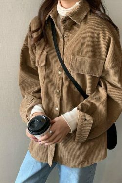 Vintage Coat Jacket for Women - Y2K Aesthetic Outerwear with Coquette Style and Grunge Fashion Vibes
