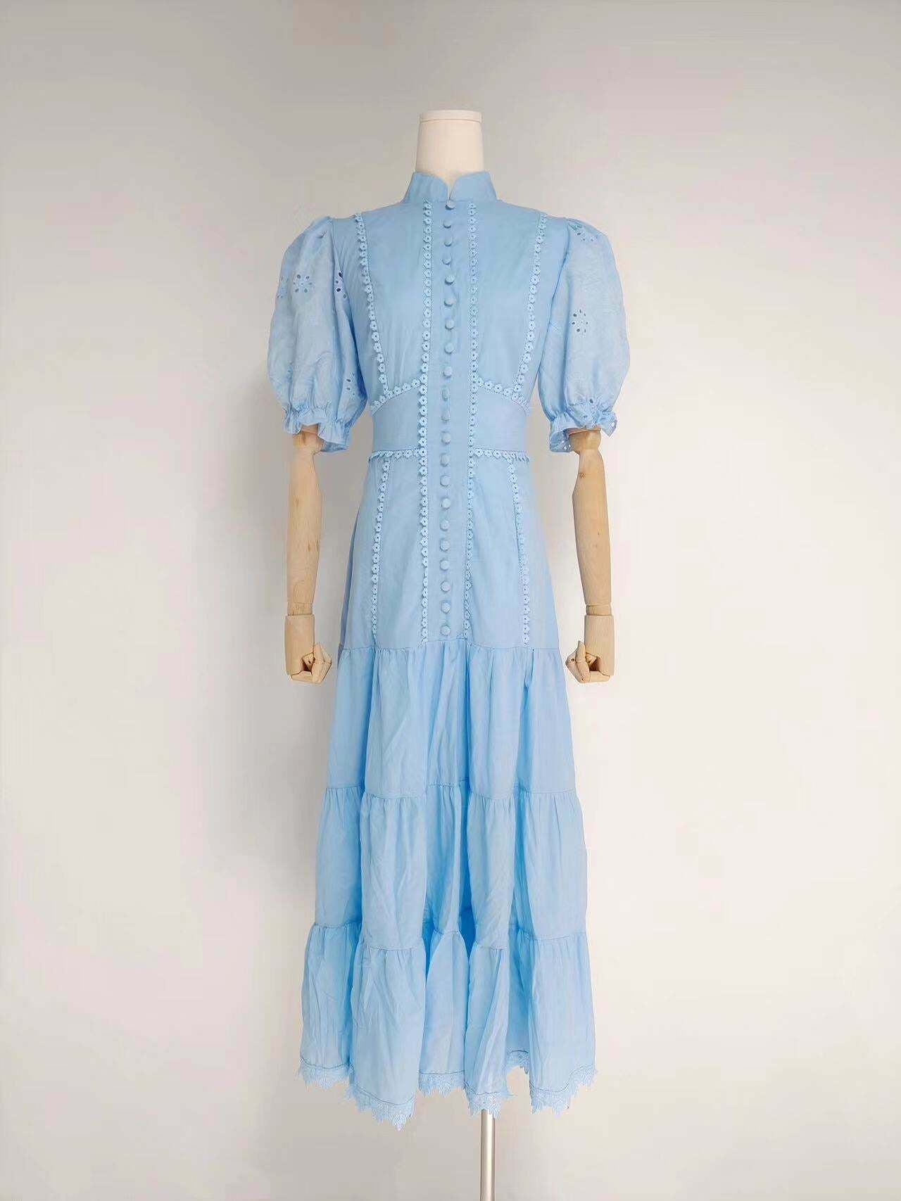 Vintage Collar Embroidery Dress: Y2K Fashion with Coquette & Grunge Aesthetics