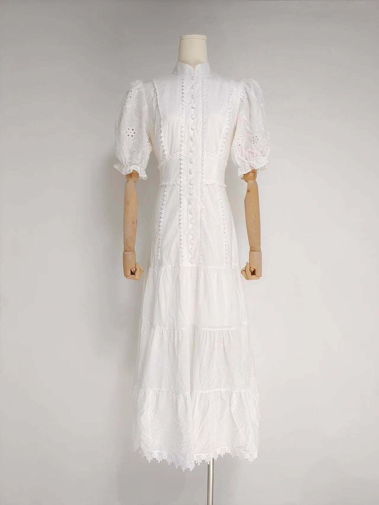 Vintage Collar Embroidery Dress: Y2K Fashion with Coquette & Grunge Aesthetics