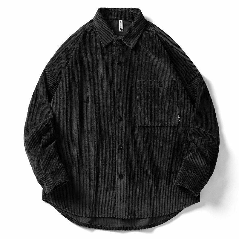 Vintage Corduroy Shirt - Y2K Aesthetic Top for Women - Coquette Grunge Outfit