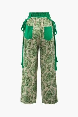 Vintage Floral Print Cargo Skirt - Y2K Aesthetic Coquette Style for Women