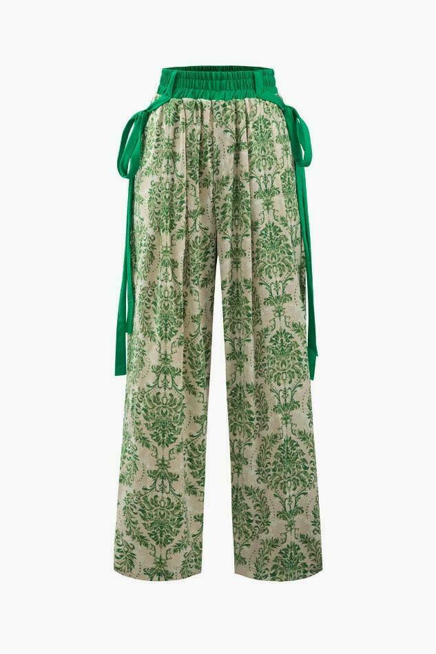 Vintage Floral Print Cargo Skirt - Y2K Aesthetic Coquette Style for Women