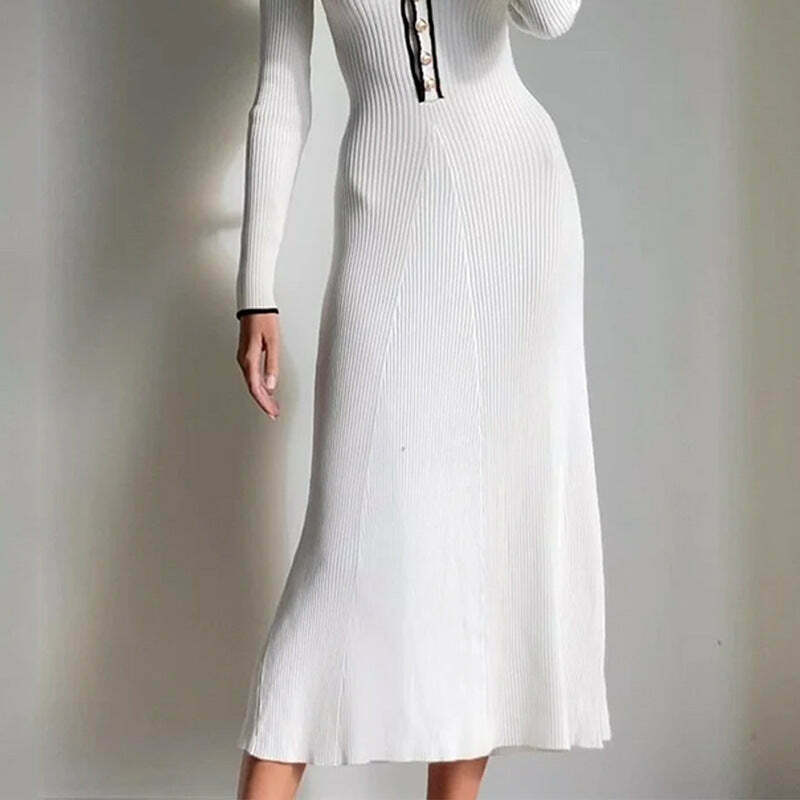 Vintage French V-Neck Dress: Y2K Aesthetic, Coquette & Grunge Fusion, Pastel Goth Elegance - Women's