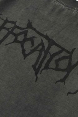 Vintage Gothic Angel Tee - Y2K Fashion with Coquette Aesthetic & Grunge Vibes