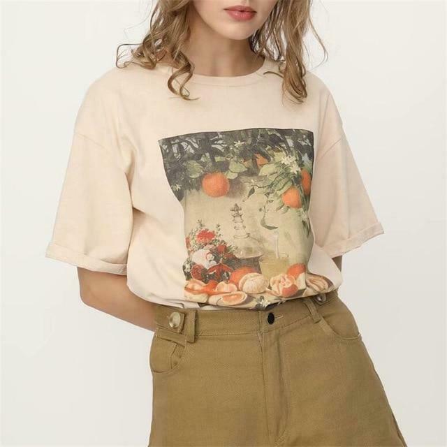 Vintage Graphic Tee - Y2K Aesthetic Shirt with Coquette Style and Grunge Fashion Vibes