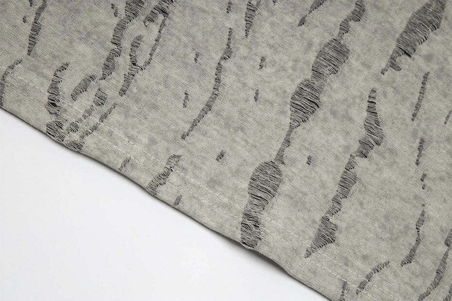 Vintage Grunge Aesthetic Tee with Unique Texture - Y2K Fashion Statement Piece