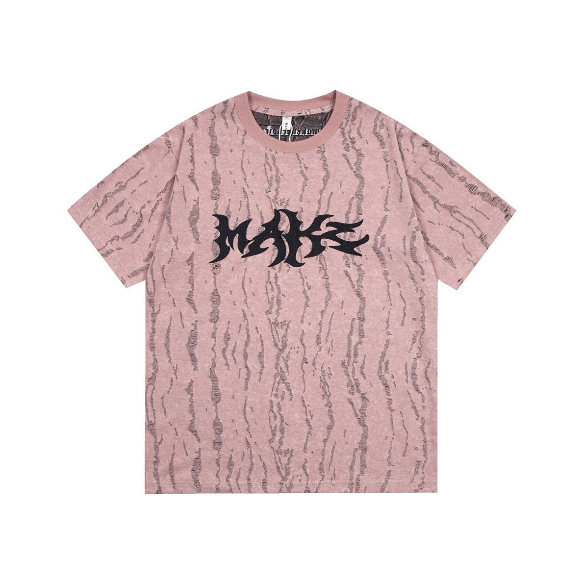 Vintage Grunge Aesthetic Tee with Unique Texture - Y2K Fashion Statement Piece