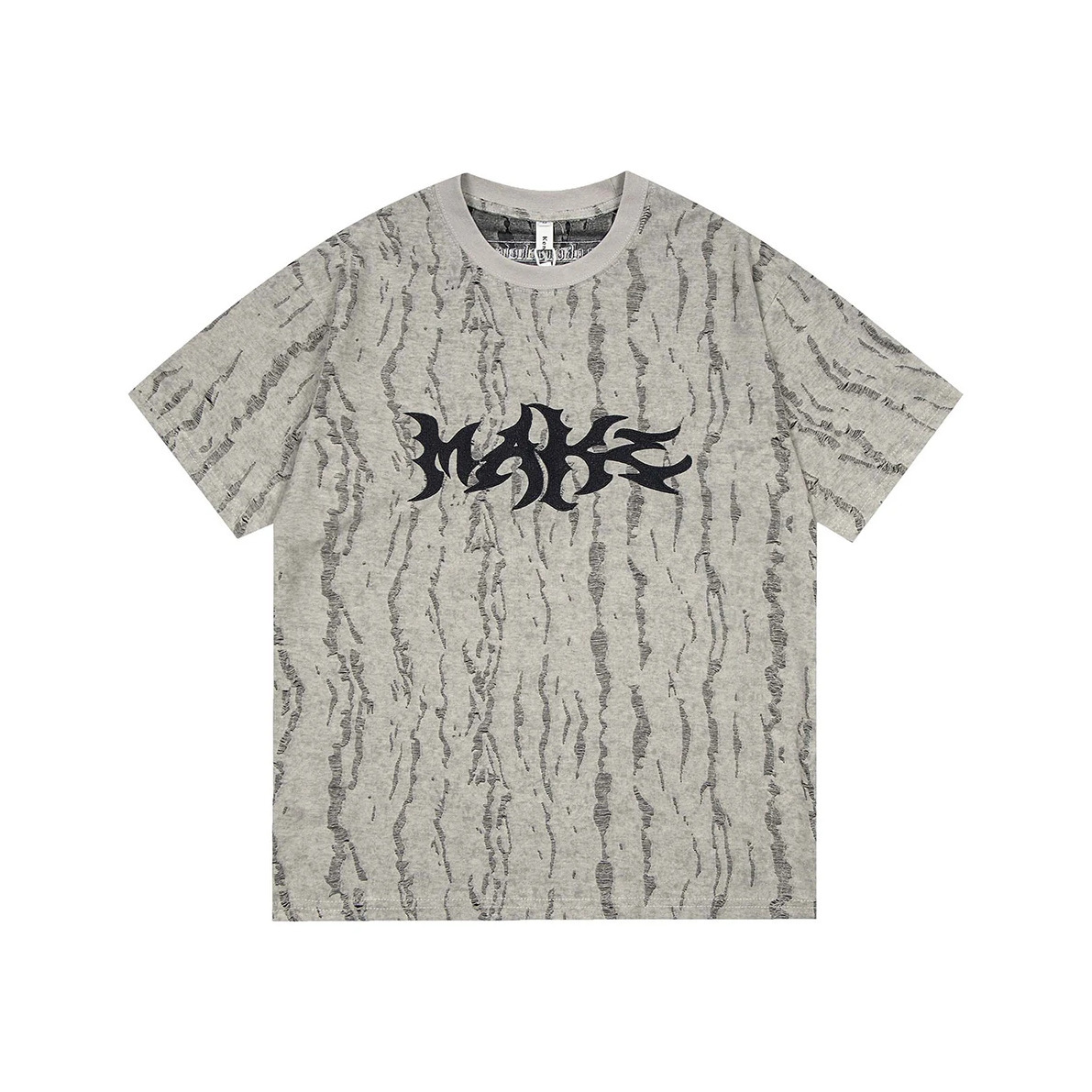 Vintage Grunge Aesthetic Tee with Unique Texture - Y2K Fashion Statement Piece