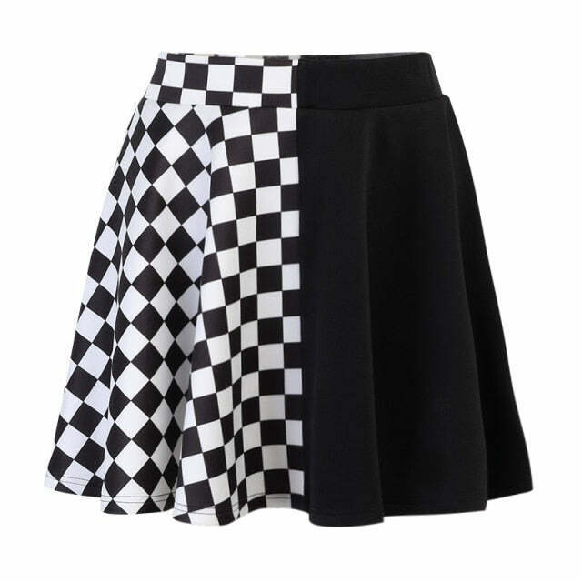 Vintage Grunge High Waist Cargo Skirt for Women - Y2K Aesthetic Outfit