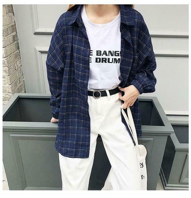 Vintage Plaid Shirt - Y2K Fashion Staple for Coquette and Grunge Aesthetics