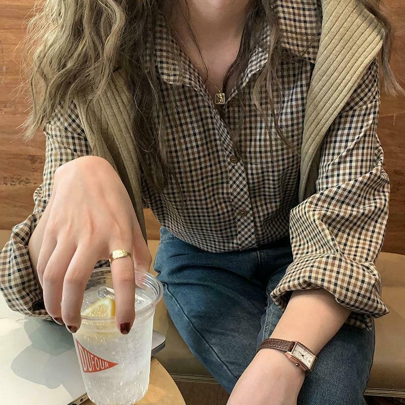 Vintage Plaid Shirt: Y2K Fashion with Coquette Aesthetic, Grunge Style, and Pastel Goth Vibes