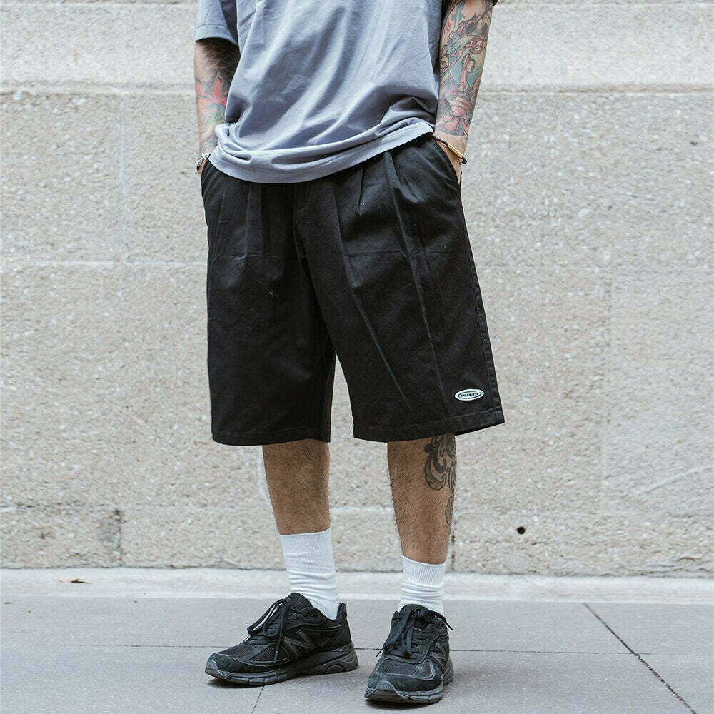 Vintage Pleated Skater Shorts: Y2K Fashion with Coquette Aesthetic & Grunge Vibes