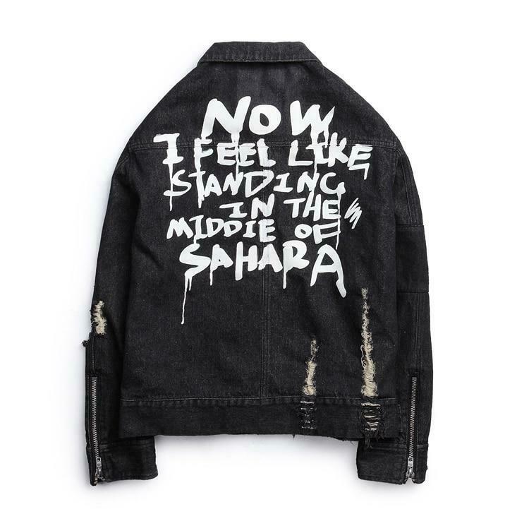 Vintage Sahara Denim Jacket - Y2K Aesthetic Grunge Style - Coquette Fashion Staple