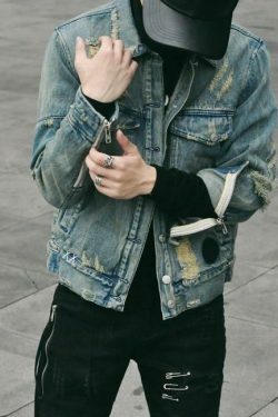 Vintage Sahara Denim Jacket - Y2K Aesthetic Grunge Style - Coquette Fashion Staple