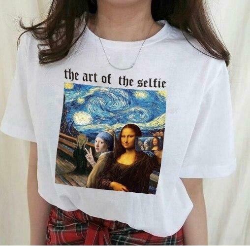 Vintage Selfie Aesthetic Tee - Y2K Fashion Statement - Coquette Style Grunge Outfits & Cute Tops