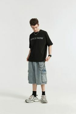 Vintage Skater Fit Cargo Jorts for Women - Y2K Aesthetic with Grunge Style, Coquette Fashion