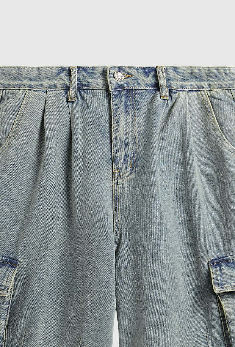 Vintage Skater Fit Cargo Jorts for Women - Y2K Aesthetic with Grunge Style, Coquette Fashion