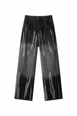 Vintage Tie Dye High Rise Boyfriend Jeans - Y2K Fashion Aesthetic for Women