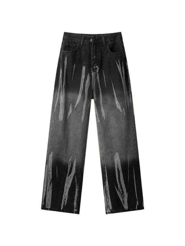 Vintage Tie Dye High Rise Boyfriend Jeans - Y2K Fashion Aesthetic for Women