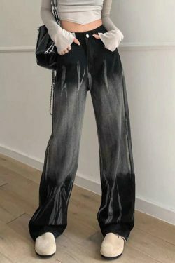 Vintage Tie Dye High Rise Boyfriend Jeans - Y2K Fashion Aesthetic for Women
