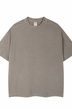 Vintage Washed Cotton Tee | Y2K Aesthetic Grunge Style | Coquette Fashion | Cute Tops & Cargo Skirt