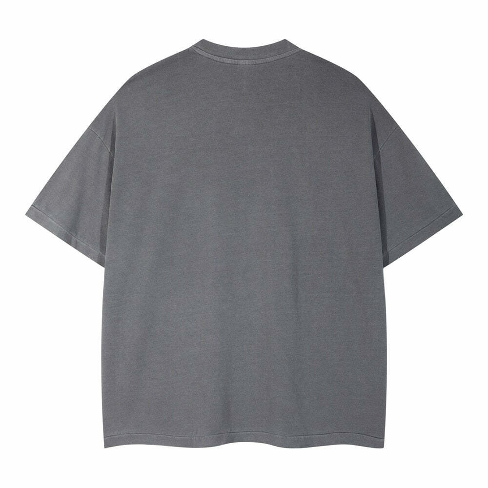 Vintage Washed Cotton Tee | Y2K Aesthetic Grunge Style | Coquette Fashion | Cute Tops & Cargo Skirt
