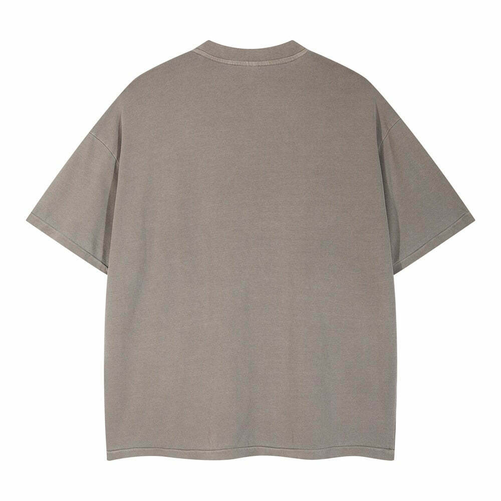 Vintage Washed Cotton Tee | Y2K Aesthetic Grunge Style | Coquette Fashion | Cute Tops & Cargo Skirt