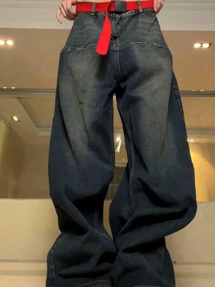 Vintage Washed Distressed Boyfriend Jeans - Y2K Fashion Staple for Women's Coquette Aesthetic