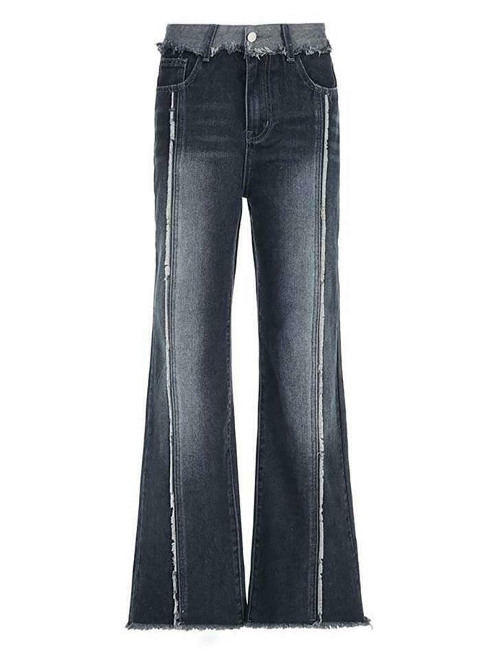 Vintage Washed Wide Leg Jeans: Y2K Fashion Staple for Women's Coquette Aesthetic Outfits