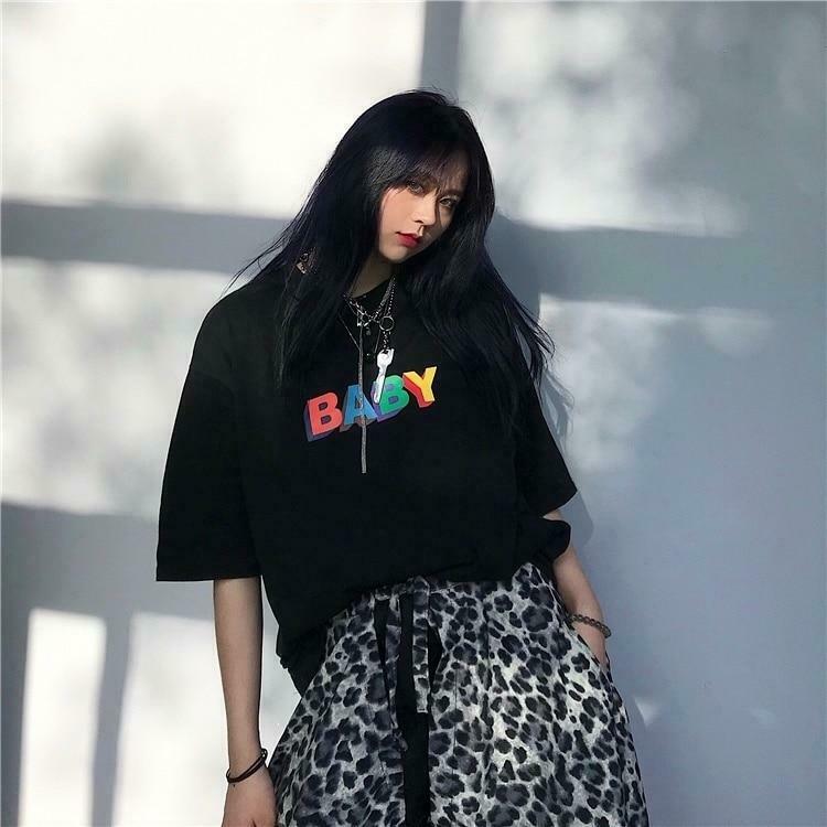 Vintage Y2K Aesthetic Baby T-Shirt with Coquette Style and Grunge Fashion Vibes