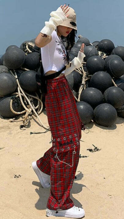 Vintage Y2K Aesthetic Cargo Skirt with Coquette Style and Grunge Vibes - Cute Tops and Hoodies