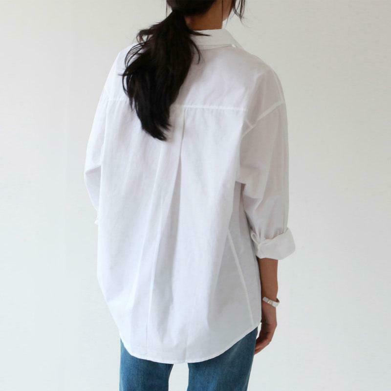 Vintage Y2K Aesthetic Cargo Skirt with Coquette Style and Grunge Vibes - Long Sleeve Cotton Blouse