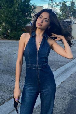 Vintage Y2K Aesthetic Cargo Skirt with Coquette Style and Grunge Vibes - Retro Slim Denim Jumpsuit