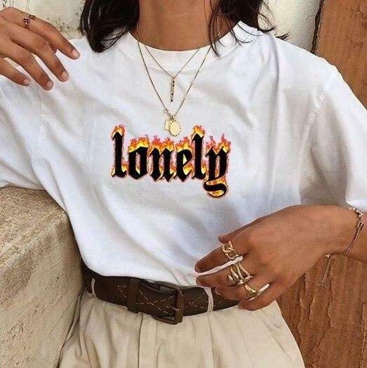 Vintage Y2K Aesthetic Lonely Unisex T-Shirt - Coquette & Grunge Style Fashion