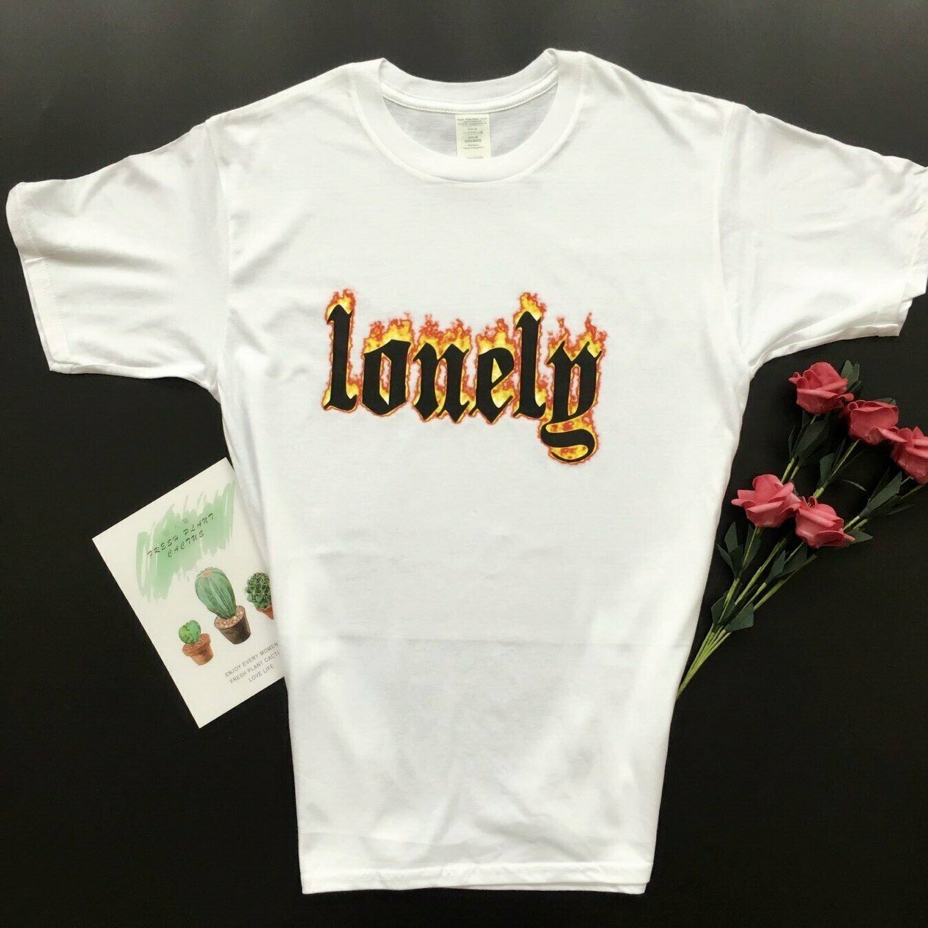 Vintage Y2K Aesthetic Lonely Unisex T-Shirt - Coquette & Grunge Style Fashion