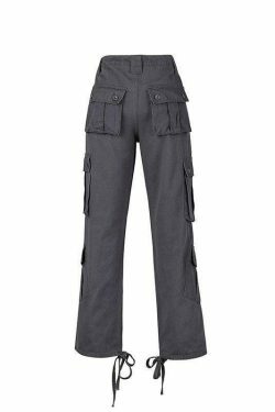 Vintage Y2K Cargo Jeans: Coquette Aesthetic Grunge Style for Women