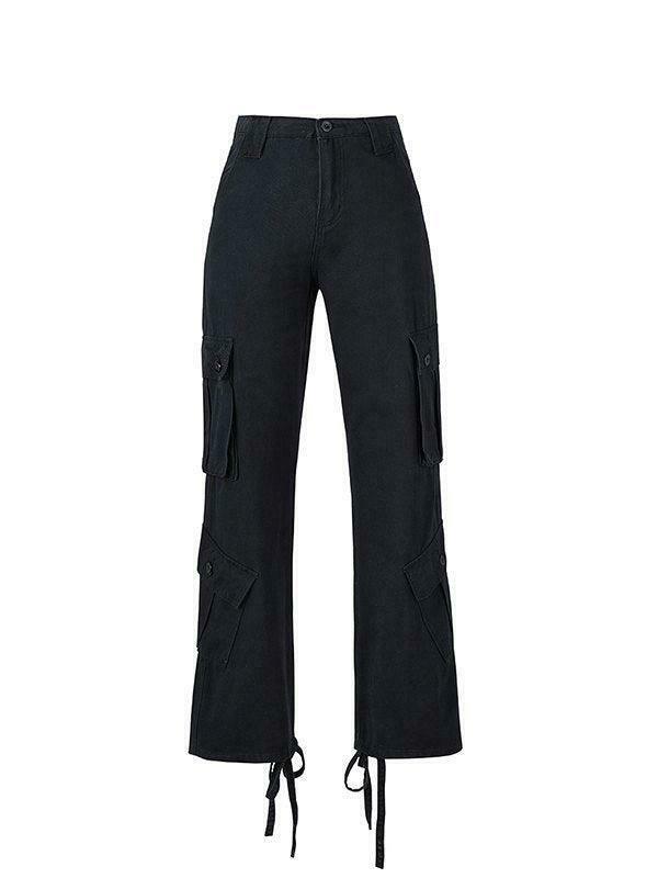 Vintage Y2K Cargo Jeans: Coquette Aesthetic Grunge Style for Women