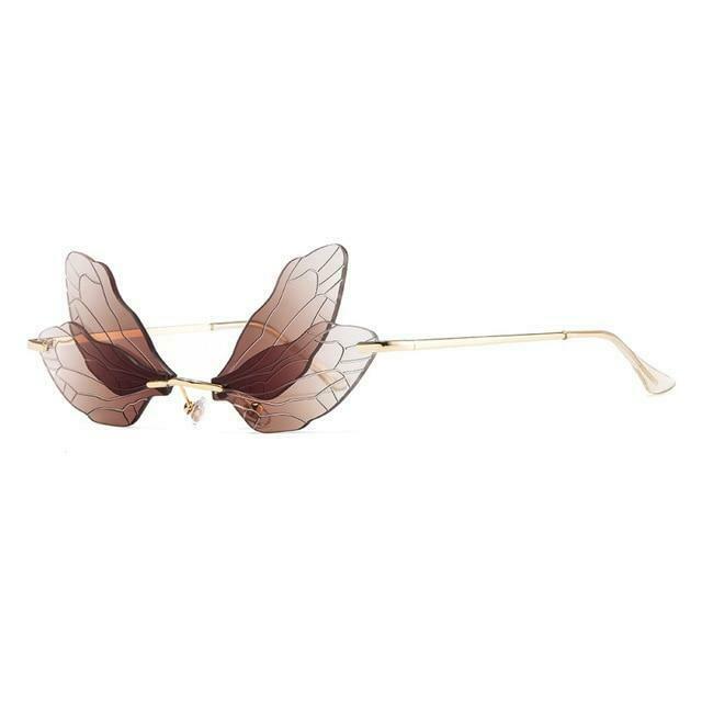 Vintage Y2K Fashion: Coquette Aesthetic Cargo Skirt & Wings Sunglasses