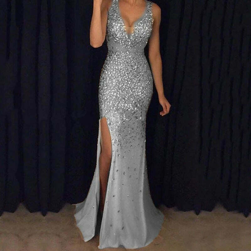 Vintage Y2K Fashion Evening Dress - Coquette Aesthetic, Grunge Style, Pastel Goth