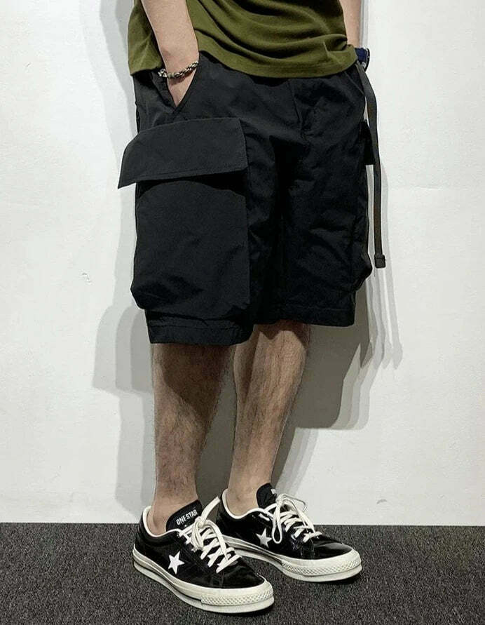 Vintage Y2K Style Cargo Skirt with Multiple Pockets - Grunge Aesthetic Women's Fashion