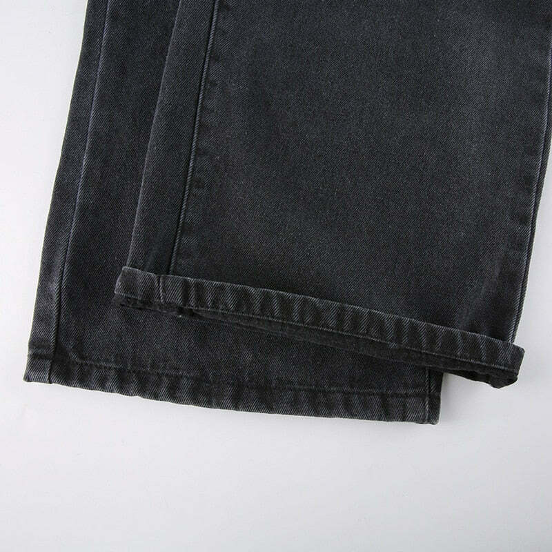 Vintage Y2K Style: Ripped Baggy Jeans - Coquette Aesthetic, Grunge Vibes, Pastel Goth