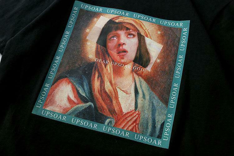 Virgin Mary x Pulp Fiction Print Tee - Y2K Aesthetic Grunge Style Coquette Fashion
